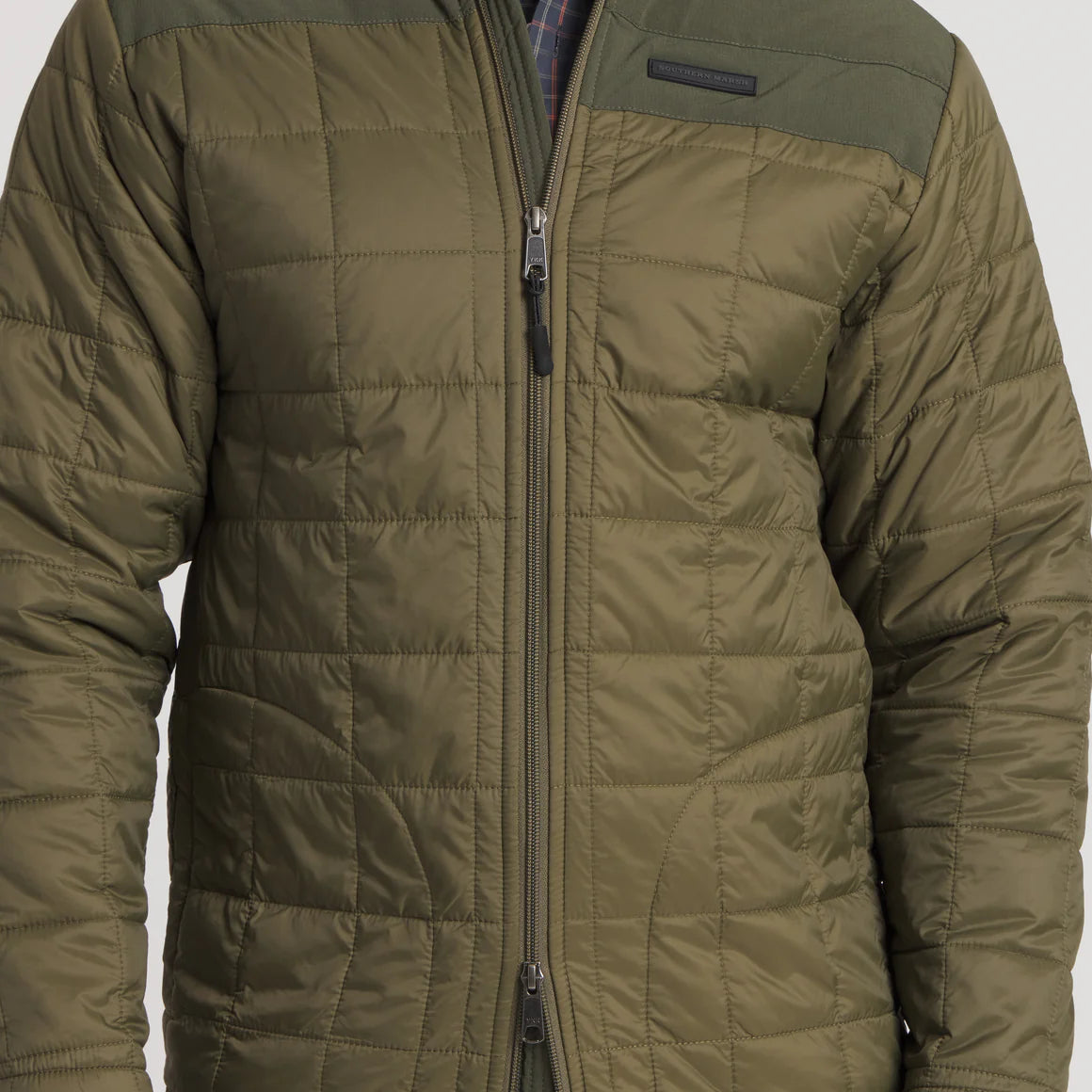 Falcon Hill Quilted Jacket Dark Olive