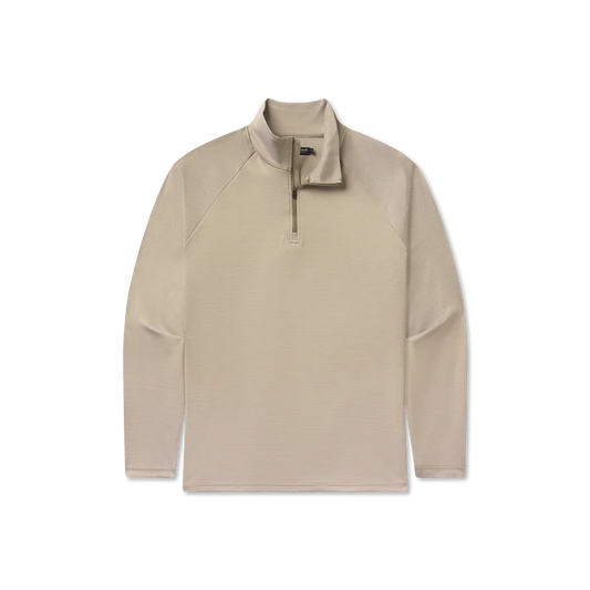 Southampton Performance Quarter Zip Stripes White & Dark Olive