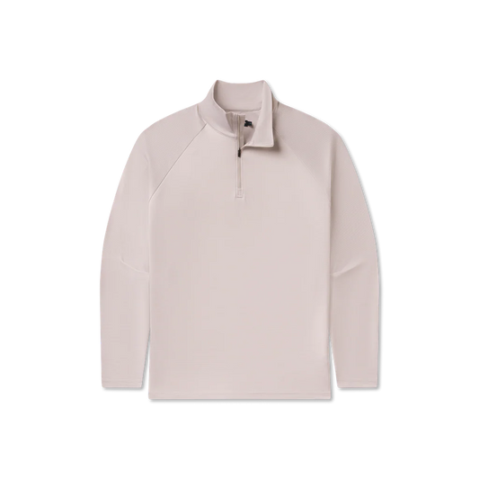 Southampton Performance Quarter Zip Stripes White & Gray