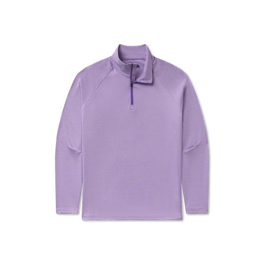 Southampton Performance Quarter Zip Stripes White & Purple