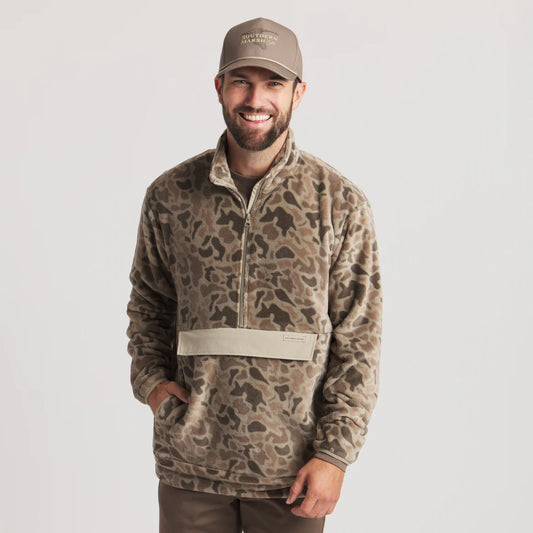 Wadsworth Fleece Pullover Retro Camo Khaki