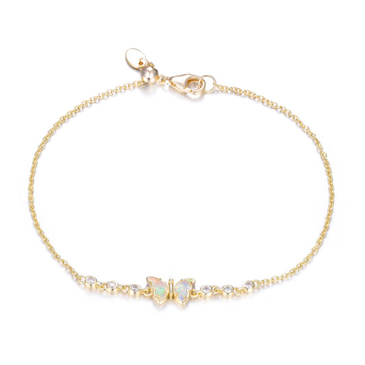 Mini Opal Butterfly Bracelet