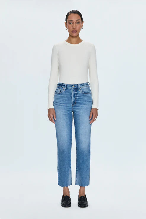 Charlie High Rise Classic Straight Jean Rhythm Vintage