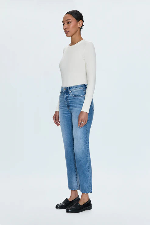 Charlie High Rise Classic Straight Jean Rhythm Vintage