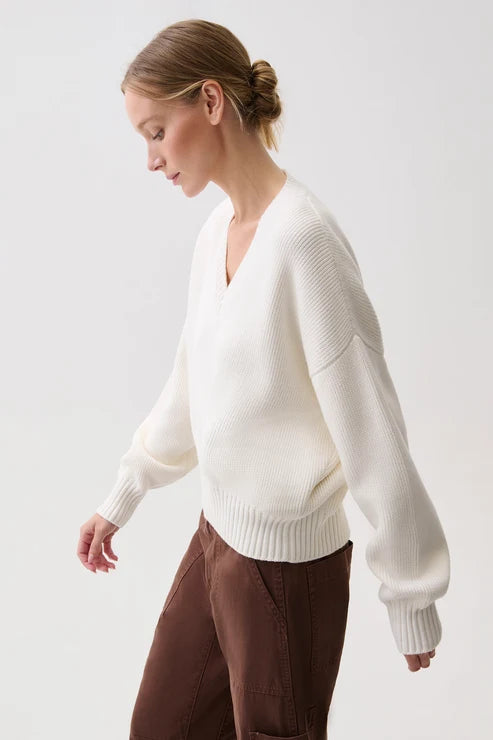 Nika Heavyweight V Neck Sweater