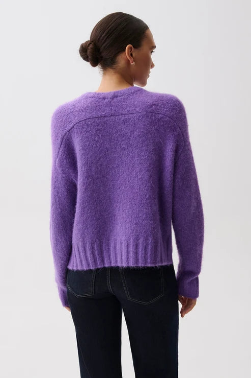 Adina Long Sleeve Crew Neck Sweater Moonlit Violet