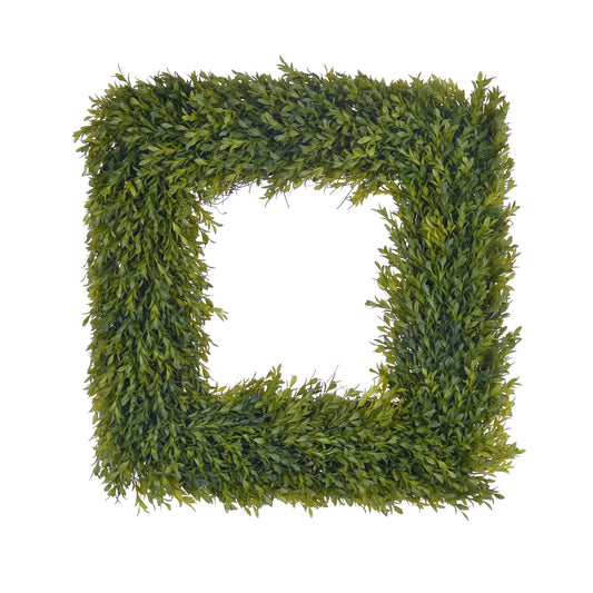 Boxwood Sq Wreath 24"