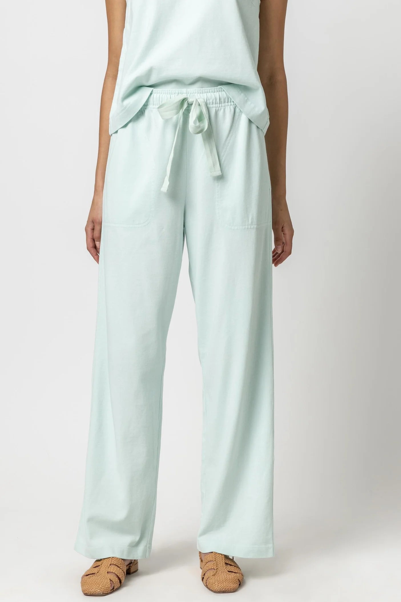 Drawstring Waist Pant Sky