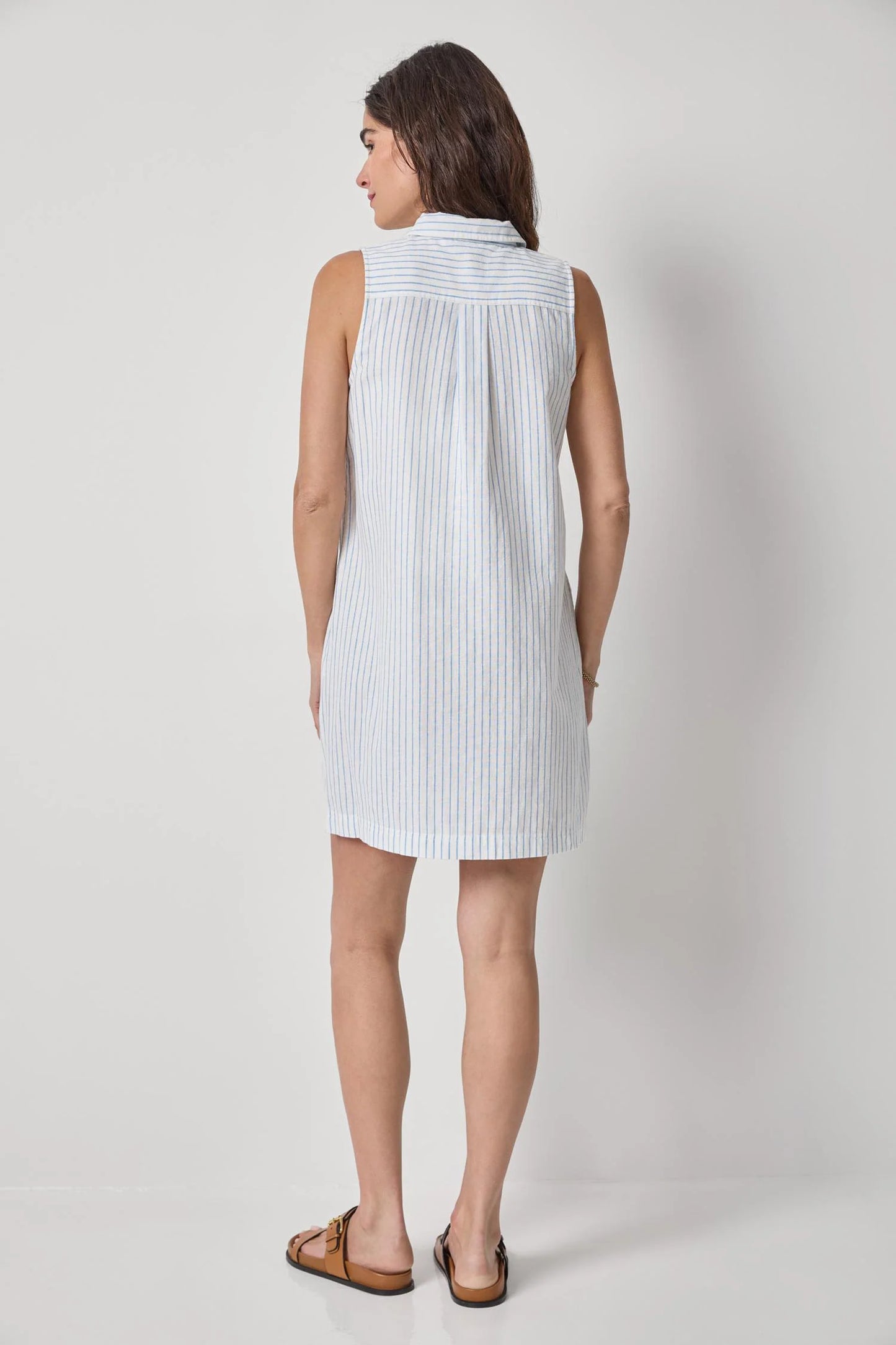 Striped ButtonDown Dress Capri Stripe