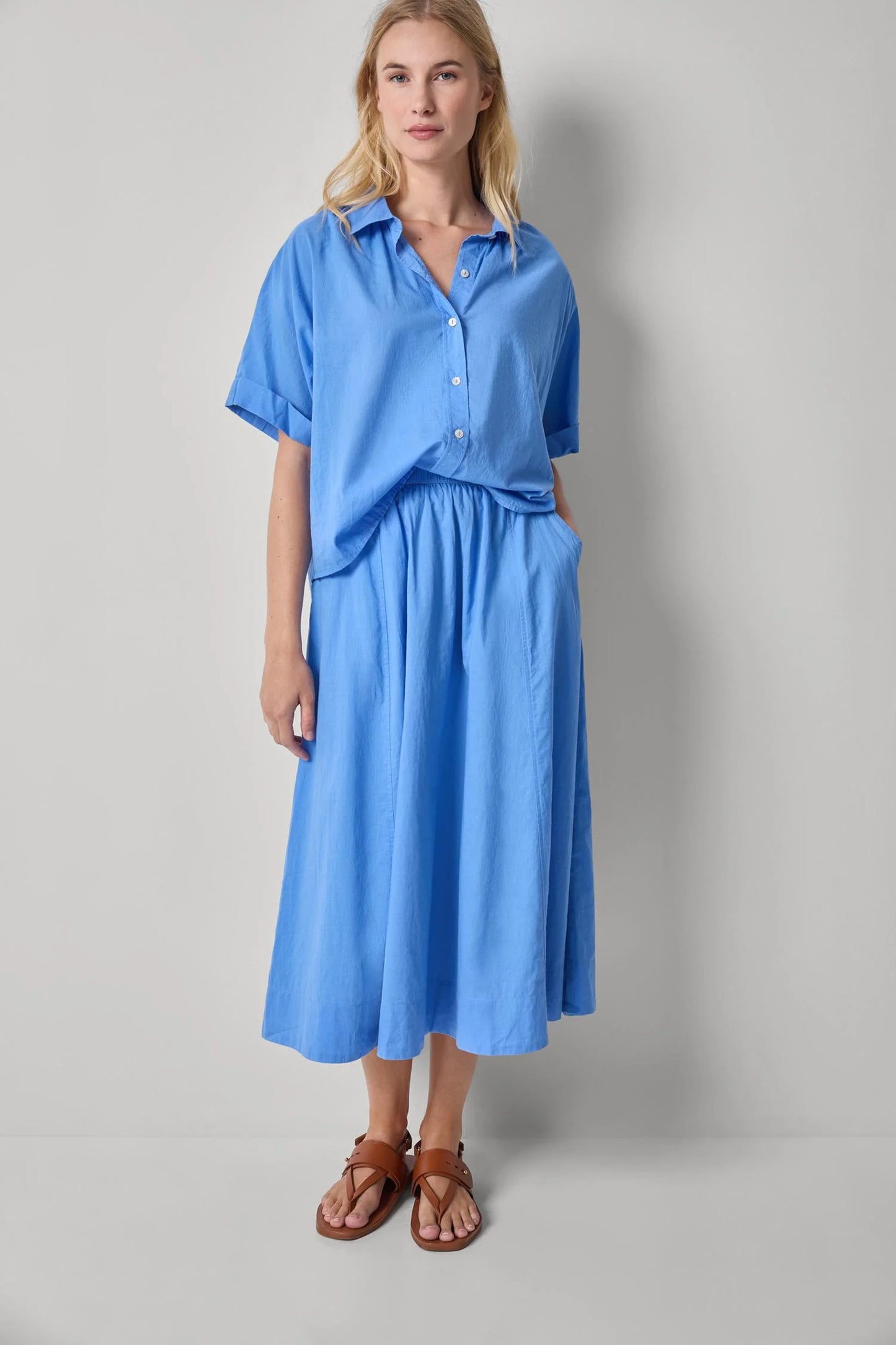 Voile Circle Skirt Ultramarine