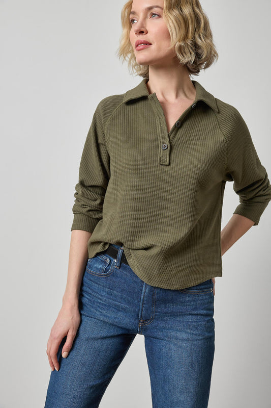 Raglan Polo Olive