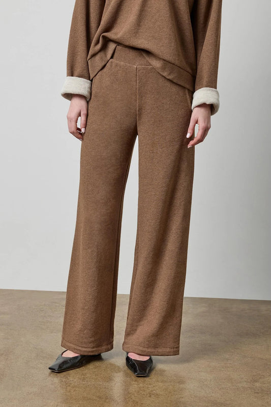 Side Panel Terry Pant Cocoa Heather