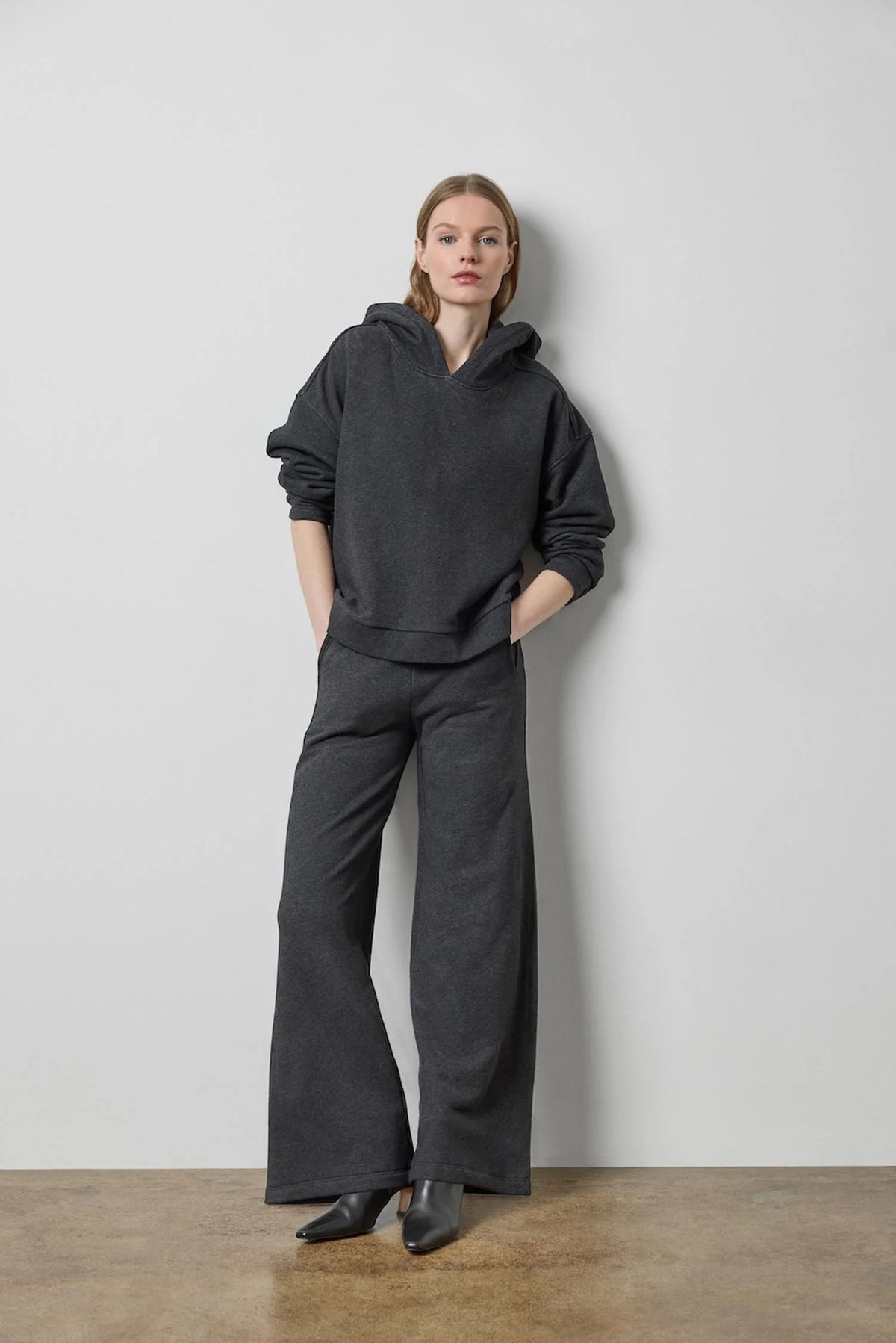 Side Panel Terry Pant Graphite Heather