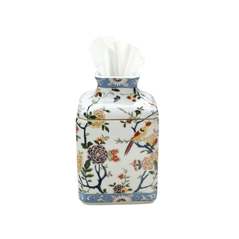 French Porcelain Tissue Box 8"