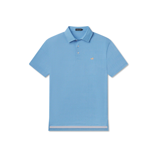 Flyline Performance Polo Fan Shell Seafoam