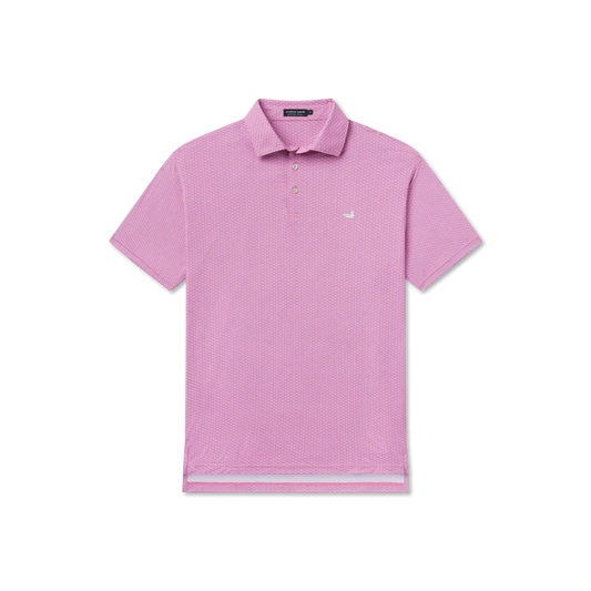 Flyline Performance Polo Fan Shell Rhubarb