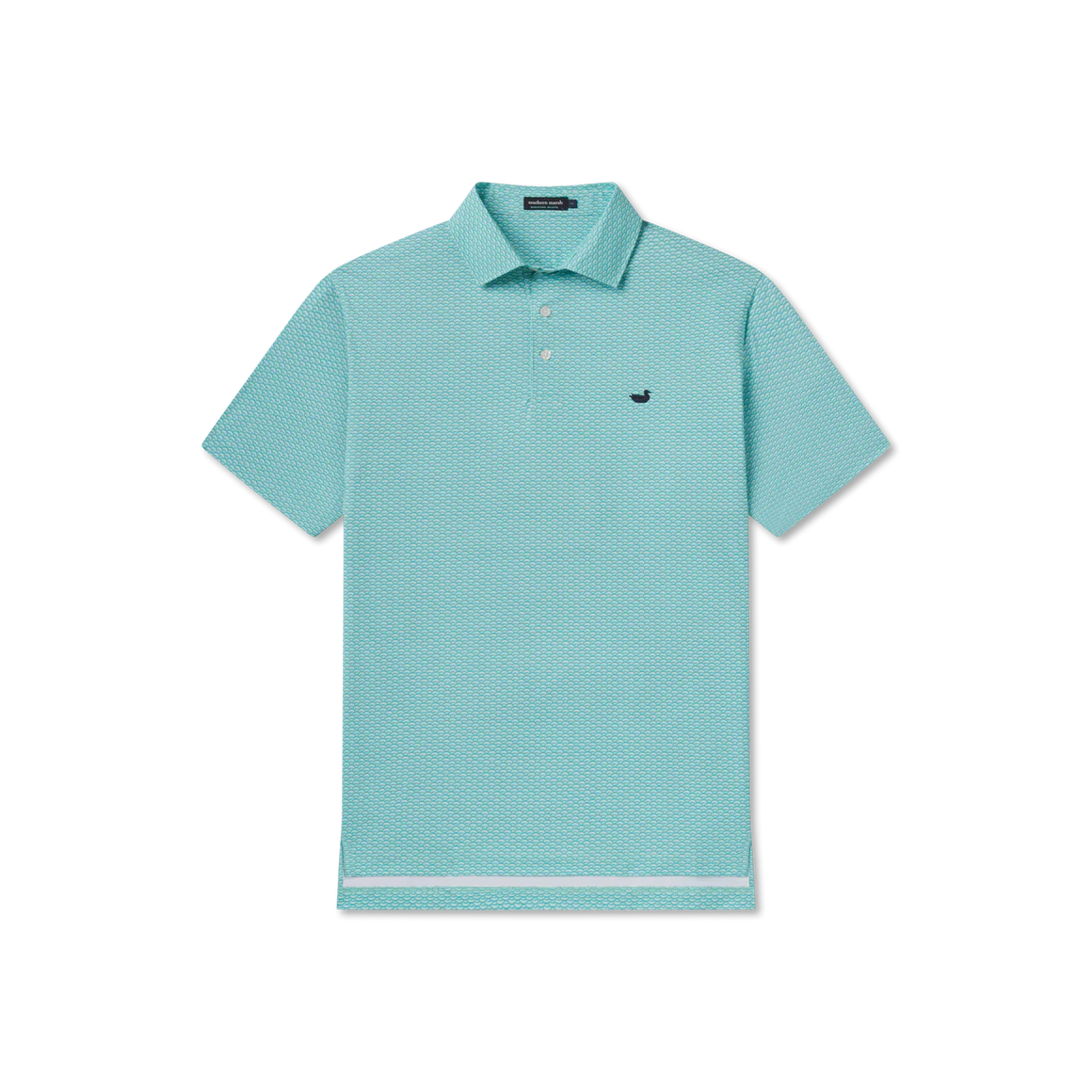 Flyline Performance Polo Fan Shell Teal