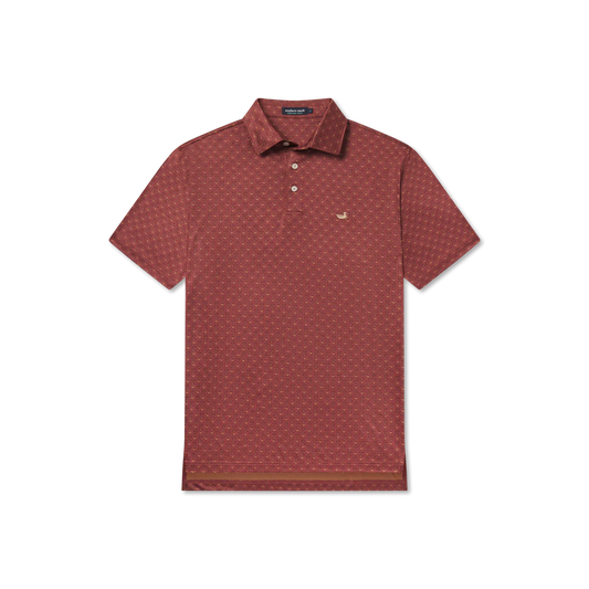 Flyline Performance Polo Marsh Burnt Red/Tan