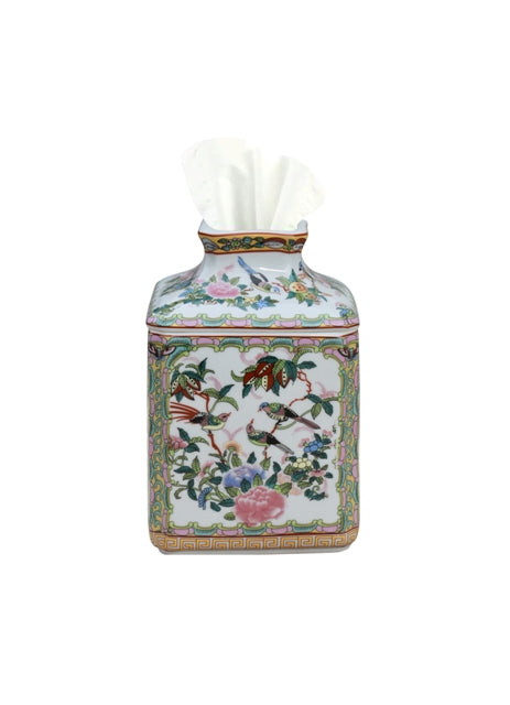 Rose Canton Tissue Box 8"