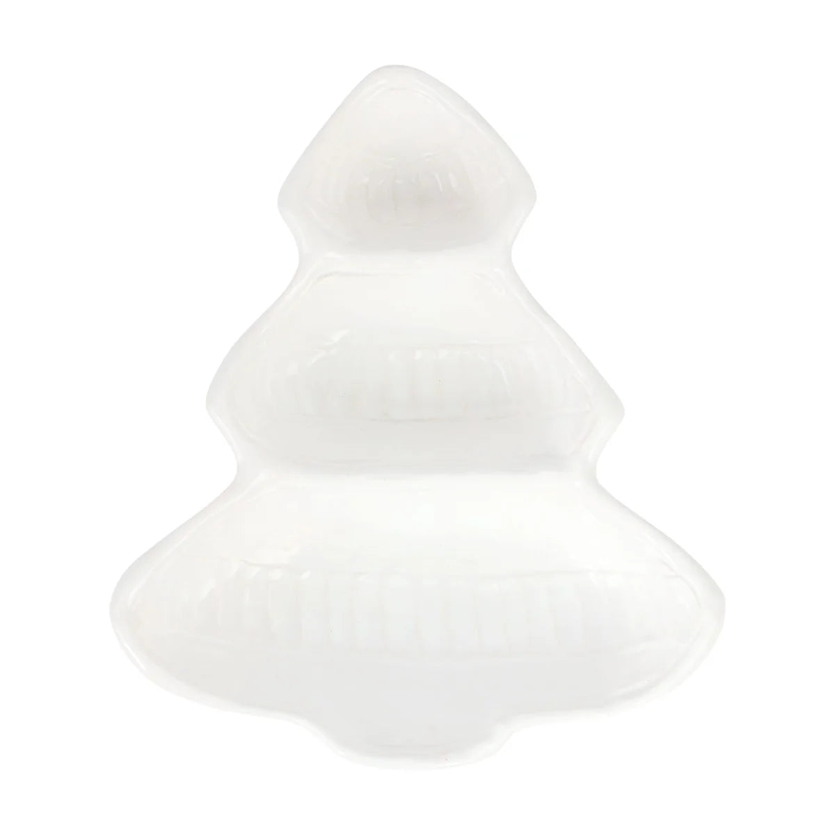 Pietra Natale Figural Tree Three Part Server