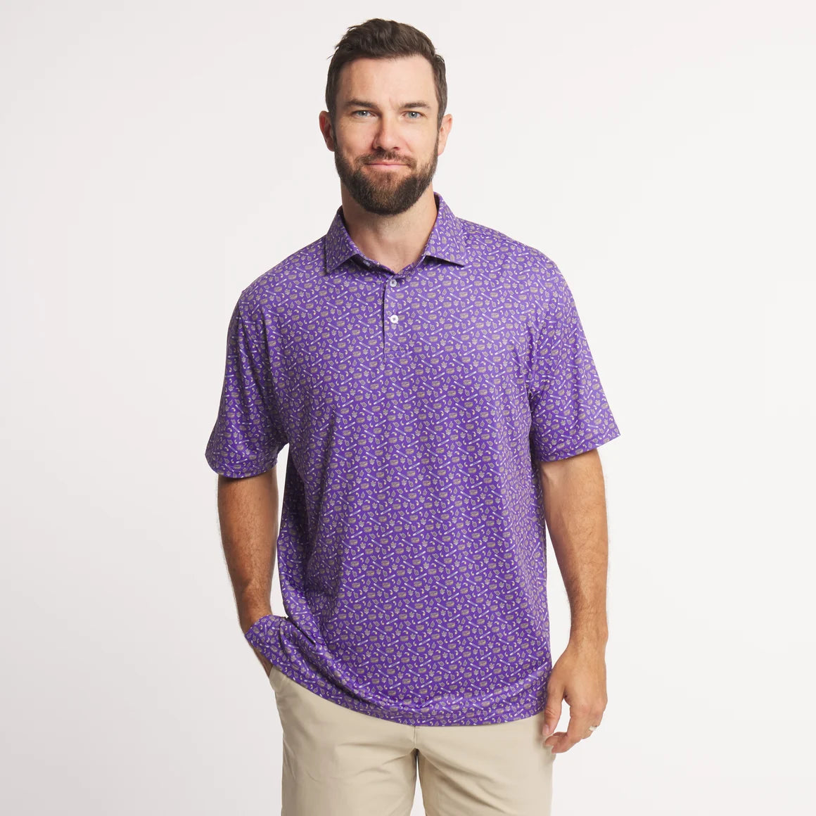 Flyline Performance Polo Death Valley Purple