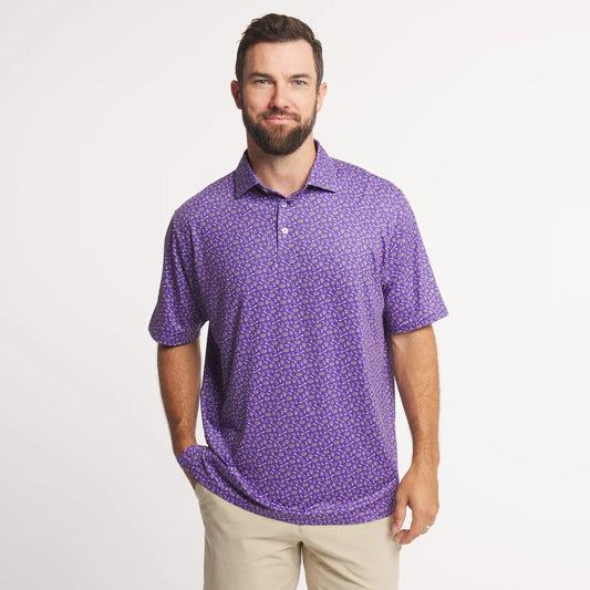 Flyline Performance Polo Death Valley Purple