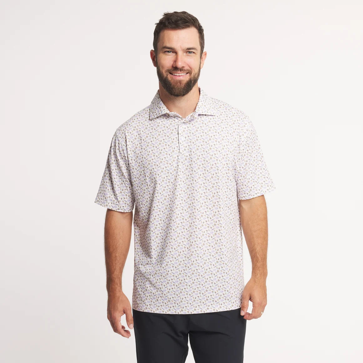 Flyline Performance Polo Death Valley White