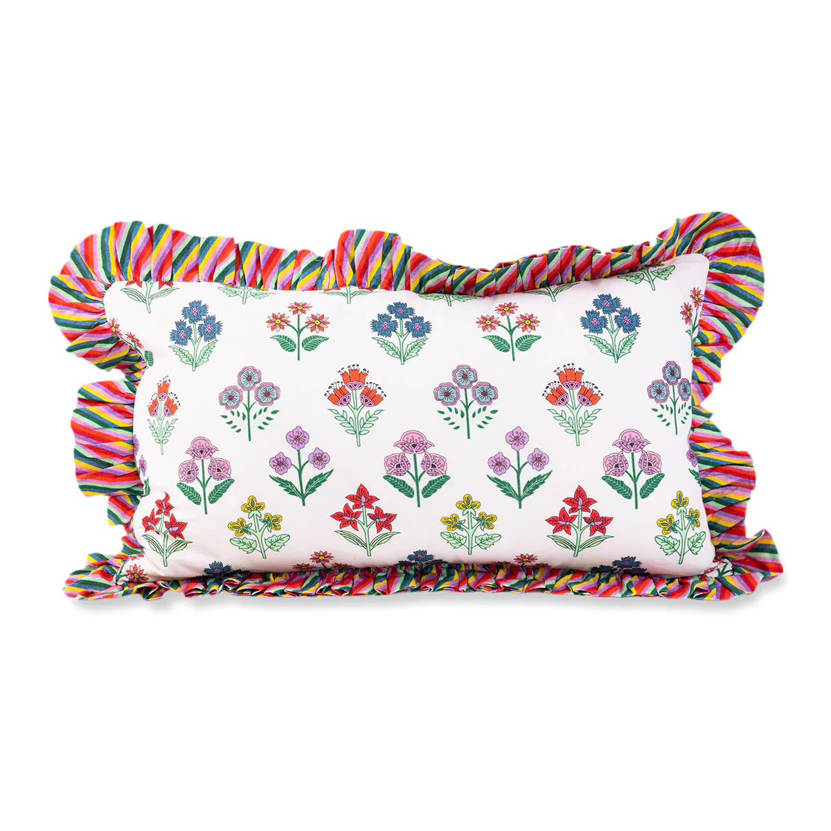 Ruffle Lumbar Pillow Santini