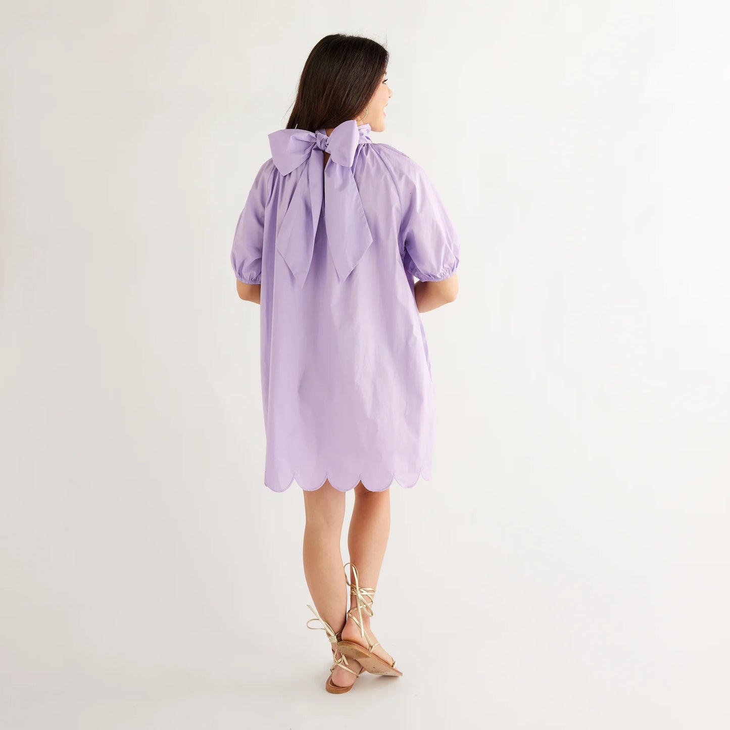 Ryan Dress Scallop Lilac