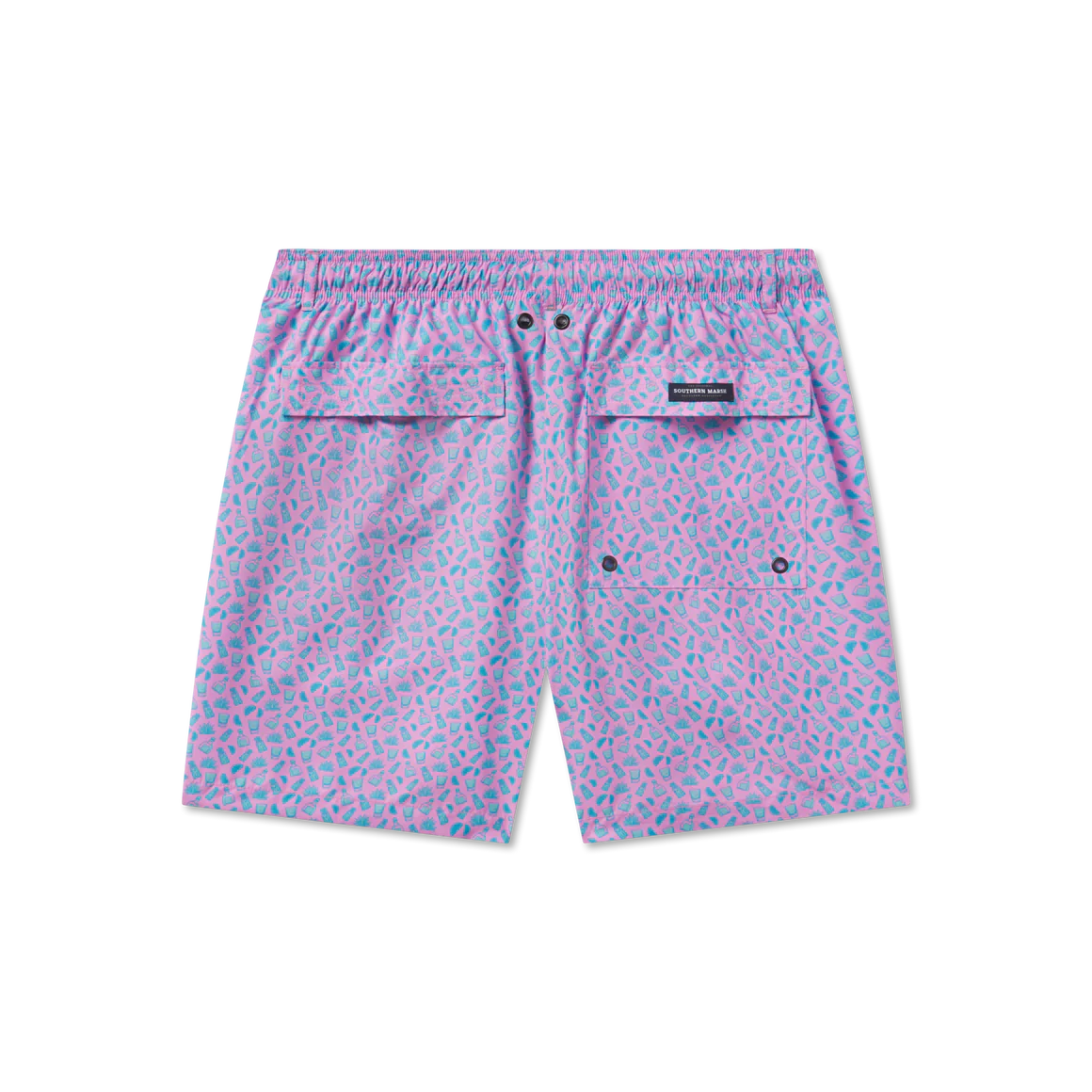 Harbor Swim Trunk Salt & Lime Pink/Blue