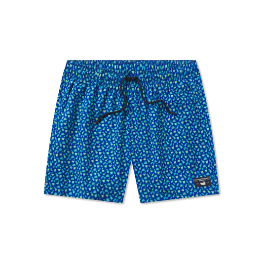 Harbor Swim Trunk Salt & Lime Royal/Lime