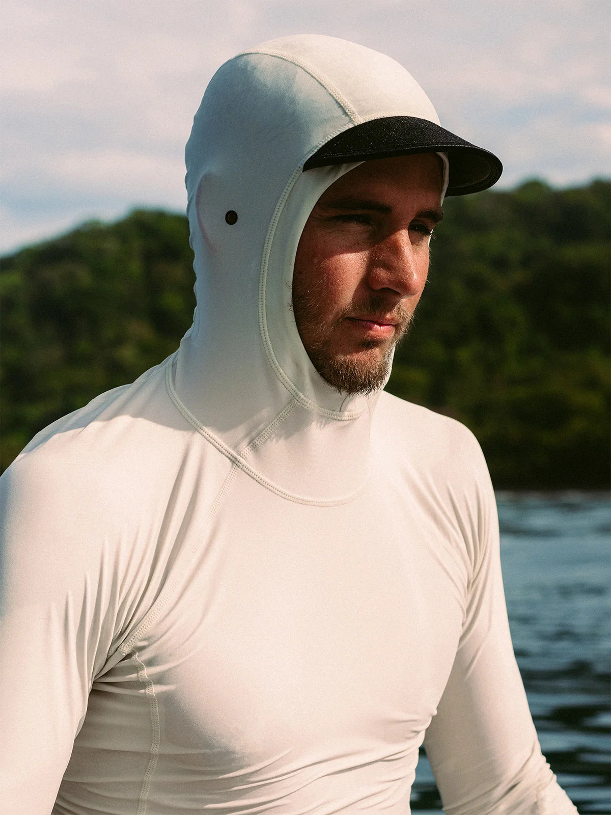 Men's Pinnacle Hooded Rash Guard Birch