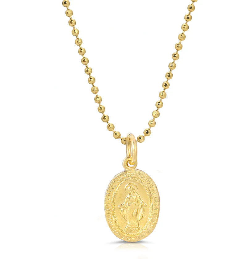 Mini Mary Charm Gold/Gold