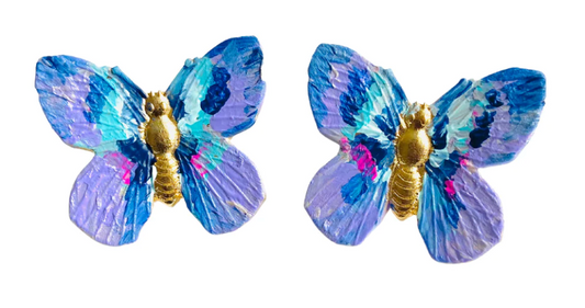 Monarch2 Blue Earrings