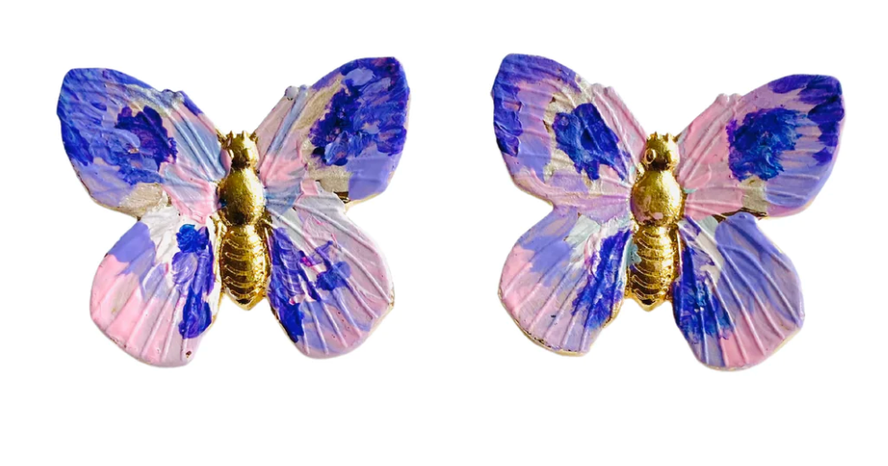 Monarch1 Pink Earrings