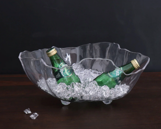 Vida Acrylic Large Deep Bowl Clear