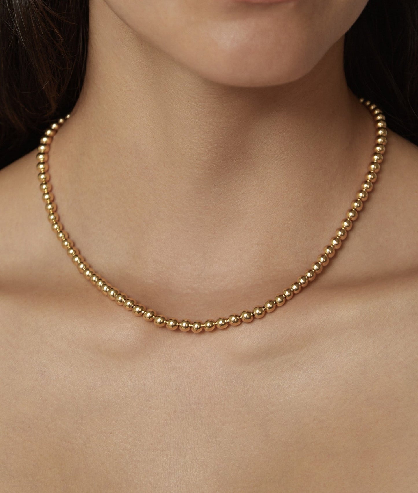 Paloma Ball Necklace Gold