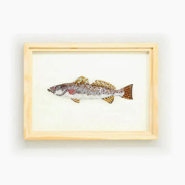 Spotted Sea Trout Beaded Art