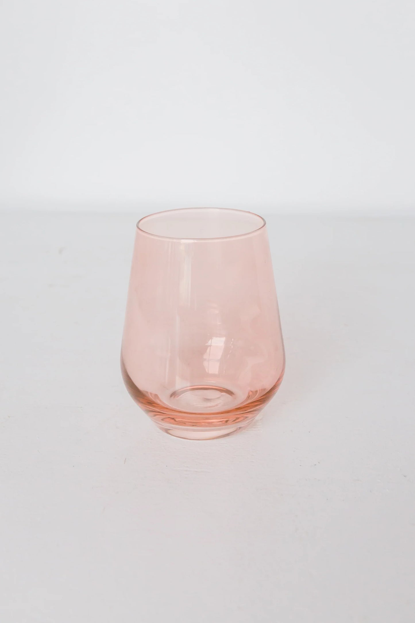 Coral Peach Pink Stemless