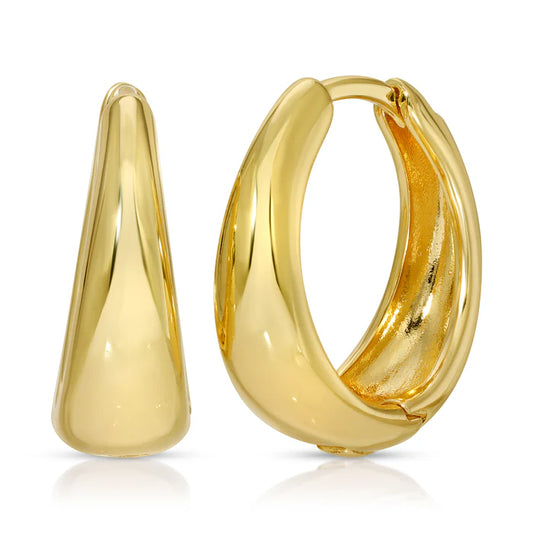 On Point Click Hoop Gold