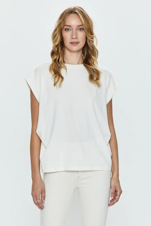 Trina Muscle Tee White Sand
