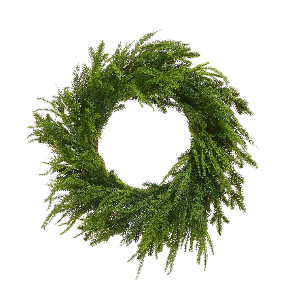 28" Mixed Cedar Wreath