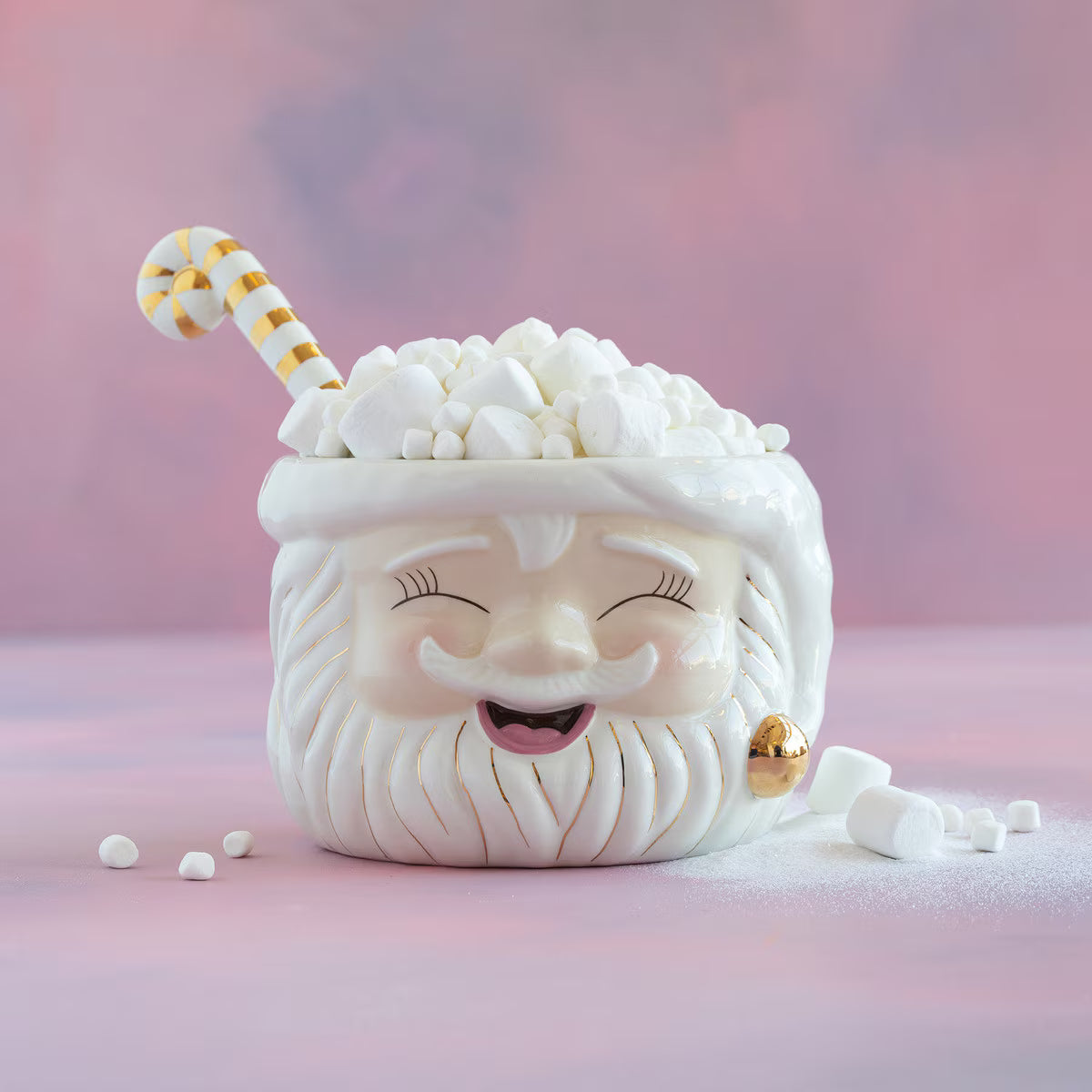 Sm Papa Noel Punch Bowl 7”x10”