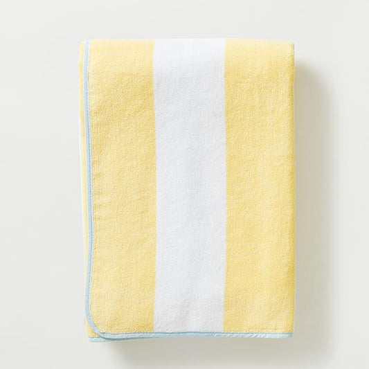 Beach Towel Yellow Stripe