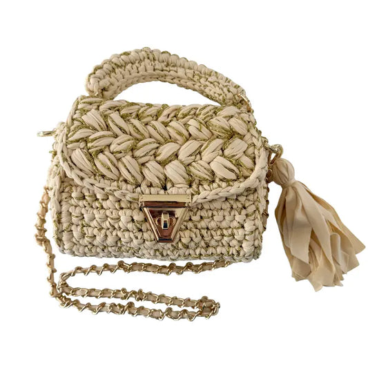 Alexis Woven Bag Tan