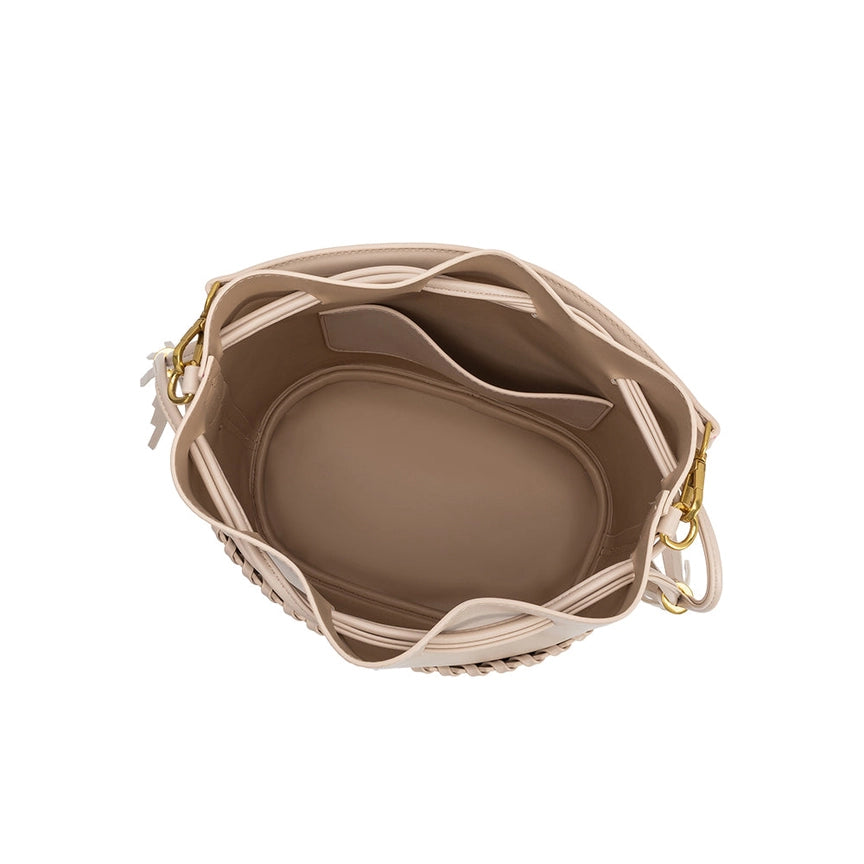 Janae Bone Recycled Vegan Leather Top Handle Bag