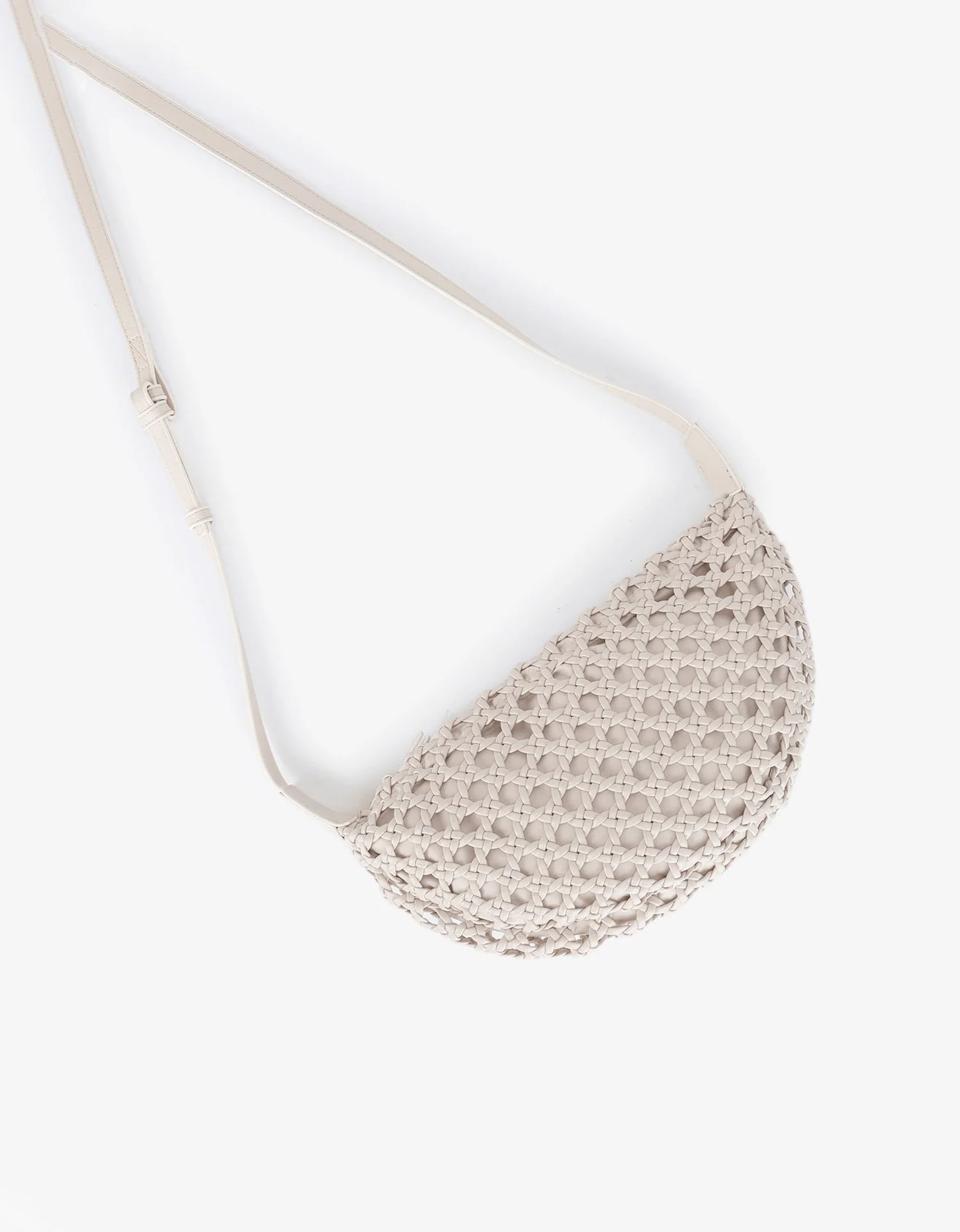 Anais Woven Crossbody Large Cream