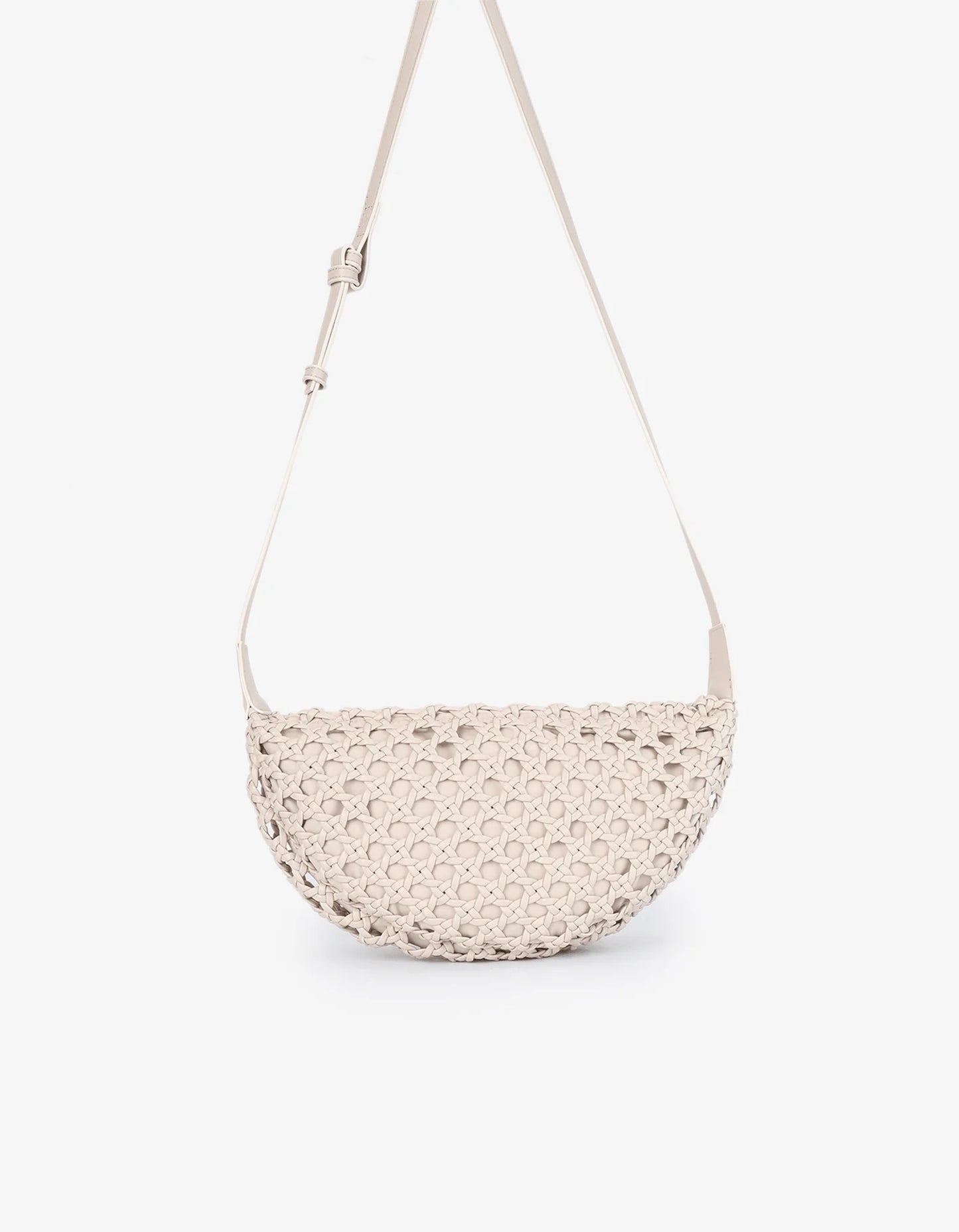 Anais Woven Crossbody Large Cream