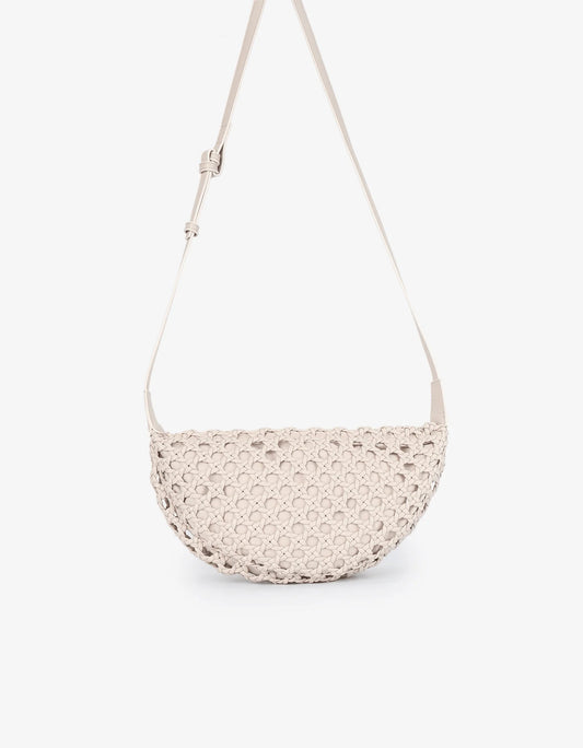 Anais Woven Crossbody Large Cream