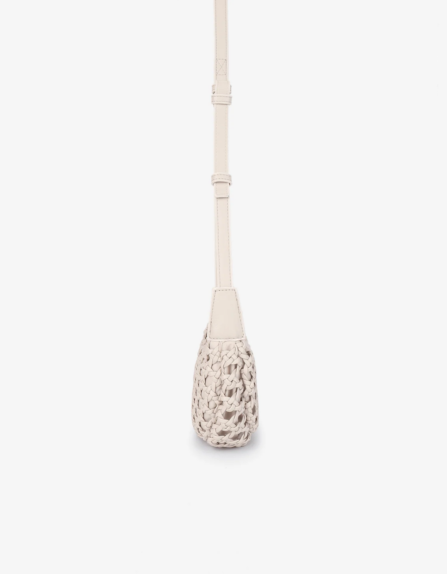Anais Woven Crossbody Small Cream